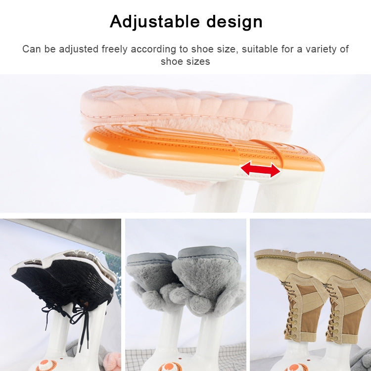 Retractable Shoe Dryer 220V Electric Dryer for Shoe Boot Glove to Deodorant Sterilization(White)