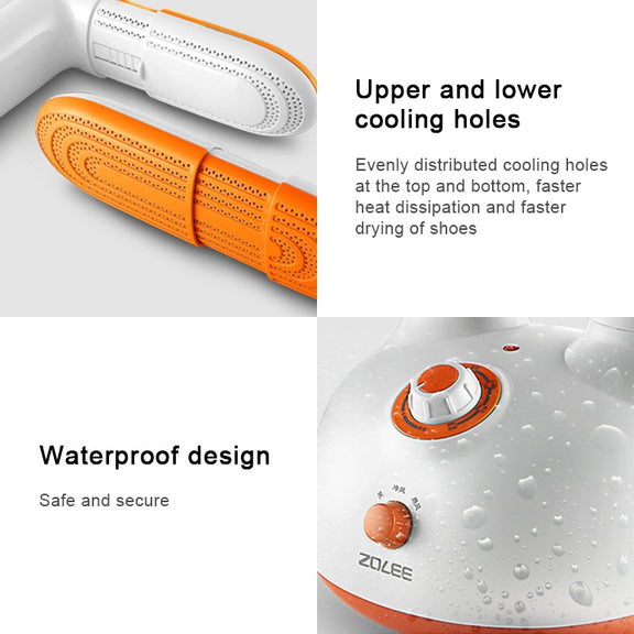 Retractable Shoe Dryer 220V Electric Dryer for Shoe Boot Glove to Deodorant Sterilization(White)