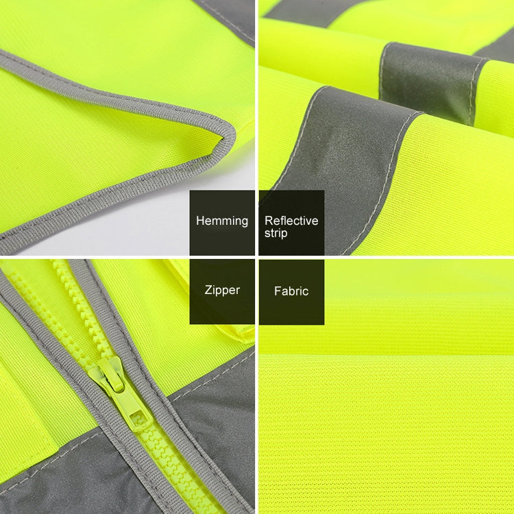Multi-pockets Safety Vest Reflective Workwear Clothing, Size:L-Chest 118cm(Green) - Reflective Safety Clothing by PMC Jewellery | Online Shopping South Africa | PMC Jewellery | Buy Now Pay Later Mobicred