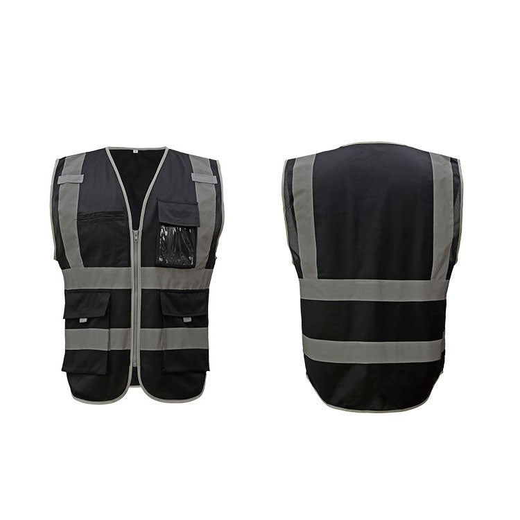 Multi-pockets Safety Vest Reflective Workwear Clothing, Size:XL-Chest 124cm(Black) - Reflective Safety Clothing by PMC Jewellery | Online Shopping South Africa | PMC Jewellery | Buy Now Pay Later Mobicred