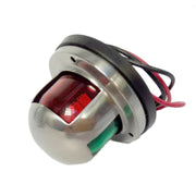 4W 12V IP65 Water-resistant Stainless Steel Two-color Marine Signal Light Red and Green LED Lights