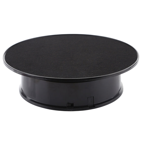 30cm 360 Degree Electric Rotating Turntable Display Stand Video Shooting Props Turntable for Photography, Load 4kg (Black)