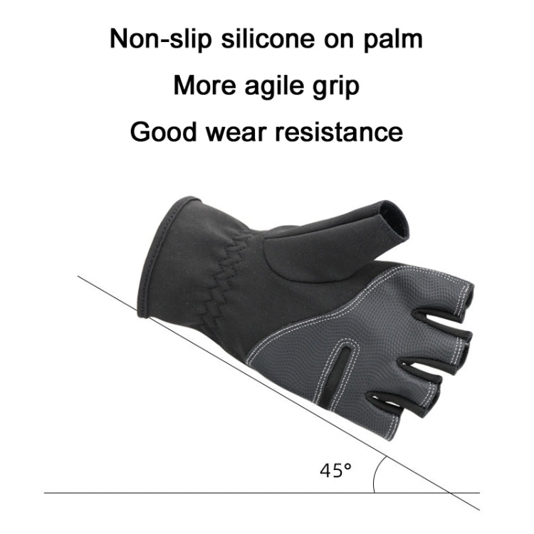 HUMRAO Winter Half-Finger Flip Cover Warm Gloves For Outdoor Sports Skiing And Cycling, Size:L(Black) - Cycling Gloves by HUMRAO | Online Shopping South Africa | PMC Jewellery | Buy Now Pay Later Mobicred