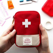 Outdoor Traveling Carry-On First Aid Small Medicine Bag Portable Mini Organizer Medical Bag(Red)