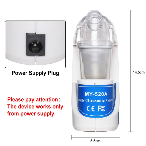 Mini Home Ultrasonic  Atomizer Atomizer Facial Moisturizer for Child Adult(US plug)