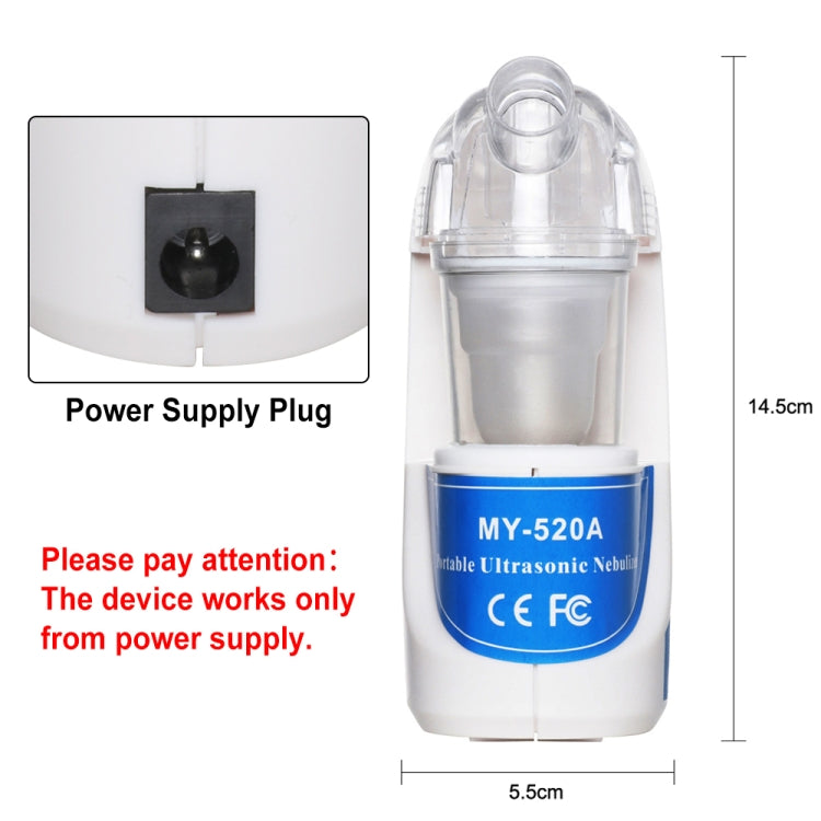 Mini Home Ultrasonic  Atomizer Atomizer Facial Moisturizer for Child Adult(US plug)
