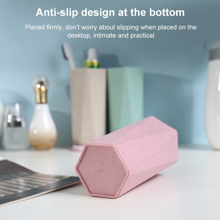 Creative Geometric Rhombus Toothbrushing Cup Home Couple Mouthwash Cup, Capacity:201-300ml(Beige) - Cups by PMC TechLife | Online Shopping South Africa | PMC TechLife