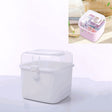 Multifunctional Transparent Plastic Cosmetic Storage Box Household Supplies Storage Pill Box(White) - free shipping - PMc TechLife - Order now!