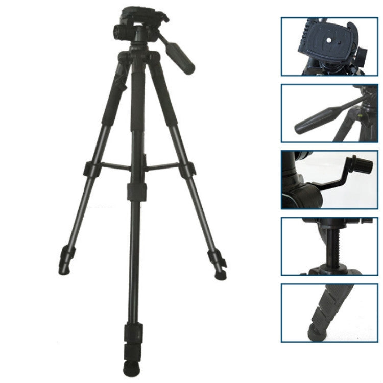 ET-668 Mobile Phone Camera Photography Tripod Live Support(Black) - Tripods by PMC TechLife | Online Shopping South Africa | PMC TechLife | Buy Now Pay Later Mobicred