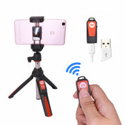 Benro MK10 Mobile Phone Live Bluetooth Remote Control Selfie Stick Tripod(Orange)