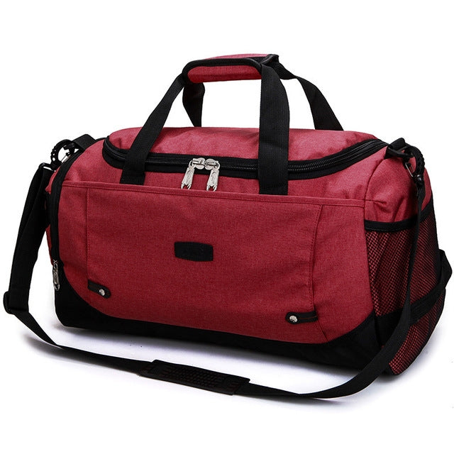 Mens / Ladies Large Capacity Travel Bags Portable Multifunctional Handbag(Red) - Handbags by PMC TechLife | Online Shopping South Africa | PMC TechLife | Buy Now Pay Later Mobicred