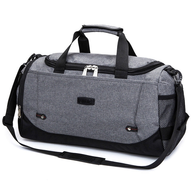 Mens / Ladies Large Capacity Travel Bags Portable Multifunctional Handbag(Gray)
