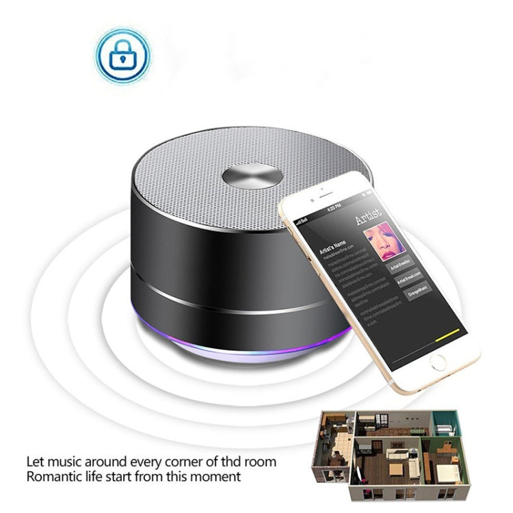 Portable Wireless Bluetooth Speaker Stereo LED Speakers with Built-in Mic MP3 MINI Subwoof Smart Column Loudspeaker - Desktop Speaker by PMC TechLife | Online Shopping South Africa | PMC TechLife