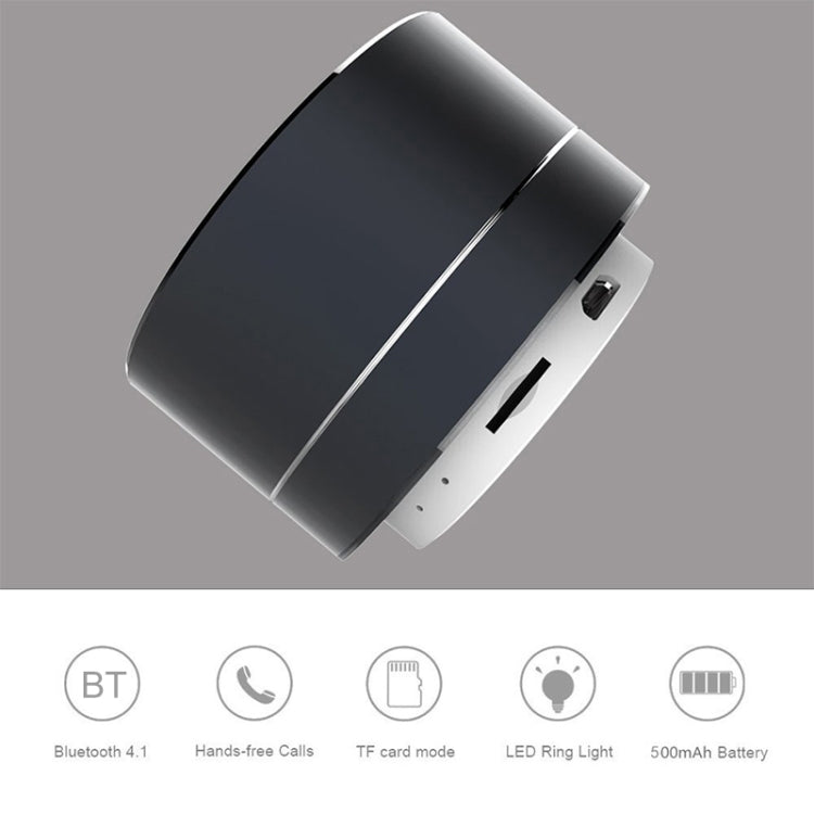 Portable Wireless Bluetooth Speaker Stereo LED Speakers with Built-in Mic MP3 MINI Subwoof Smart Column Loudspeaker(Grey) - Desktop Speaker by PMC TechLife | Online Shopping South Africa | PMC TechLife