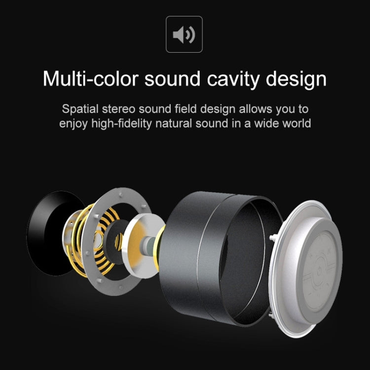 Portable Wireless Bluetooth Speaker Stereo LED Speakers with Built-in Mic MP3 MINI Subwoof Smart Column Loudspeaker(Grey) - Desktop Speaker by PMC TechLife | Online Shopping South Africa | PMC TechLife