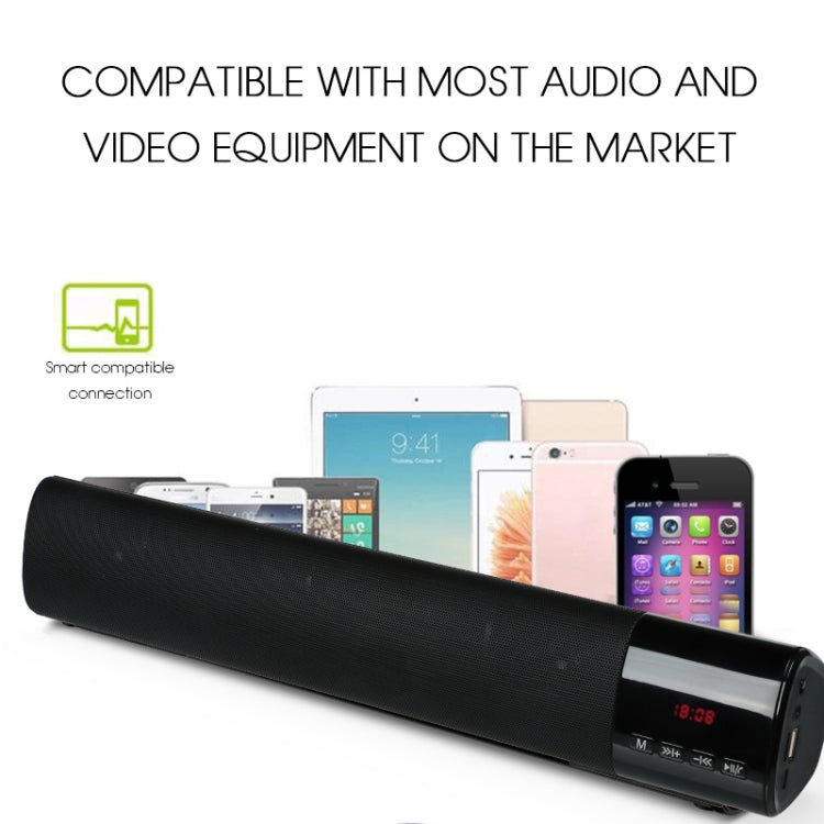 TOPROAD High Power 10W HIFI Portable Wireless Bluetooth Speaker Stereo Soundbar TF FM USB Subwoofer Column for Computer TV Phone(Black) - free shipping - PMC Jewellery - Order now!