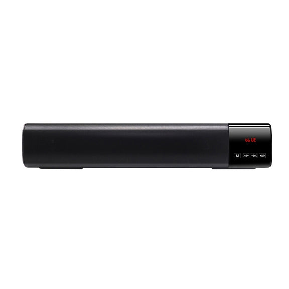 TOPROAD High Power 10W HIFI Portable Wireless Bluetooth Speaker Stereo Soundbar TF FM USB Subwoofer Column for Computer TV Phone(Black)