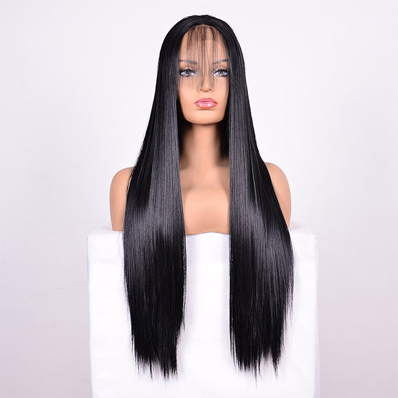 Straight Lace Front Human Hair Wigs, Stretched Length:16 inches, Style:1