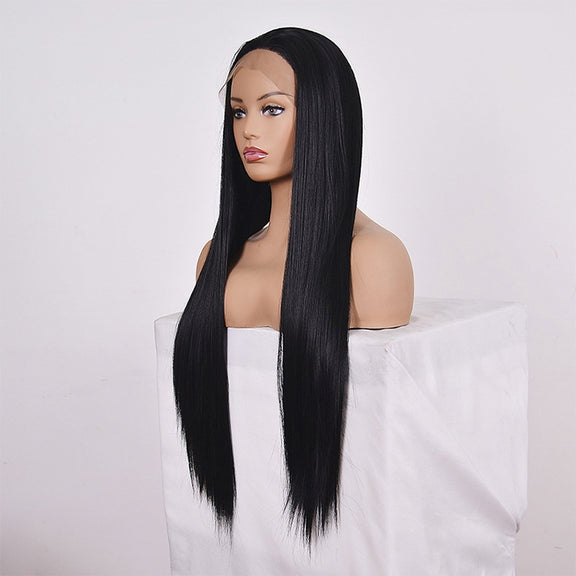 Straight Lace Front Human Hair Wigs, Stretched Length:14 inches, Style:2