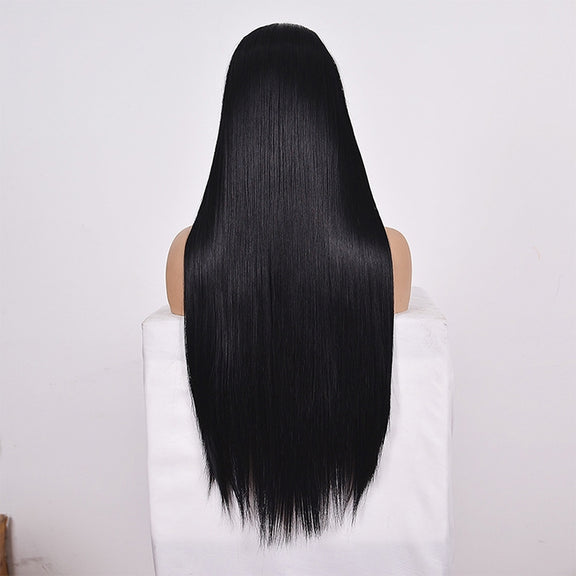 Straight Lace Front Human Hair Wigs, Stretched Length:14 inches, Style:2