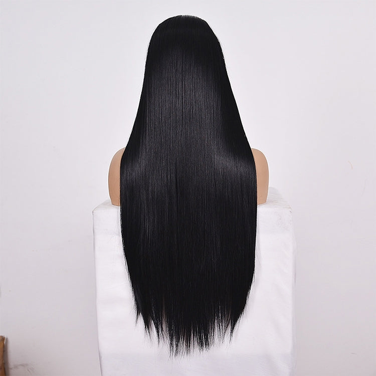 Straight Lace Front Human Hair Wigs, Stretched Length:14 inches, Style:2