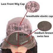 Straight Lace Front Human Hair Wigs, Stretched Length:14 inches, Style:2