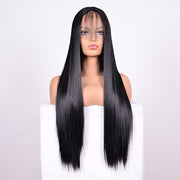 Straight Lace Front Human Hair Wigs, Stretched Length:26 inches, Style:1