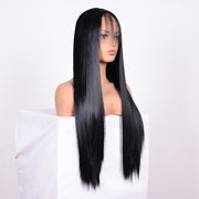 Straight Lace Front Human Hair Wigs, Stretched Length:26 inches, Style:1