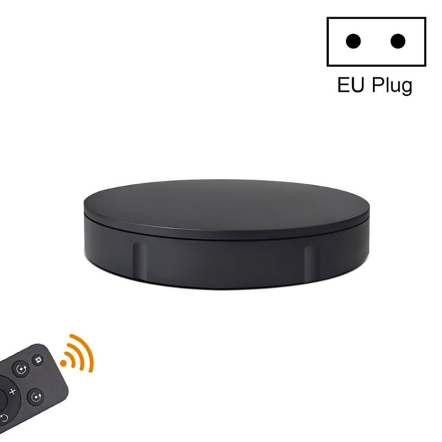 30cm Remote Control Speed Electric Turntable Sample Display Stand, Specification:EU Plug(Black)