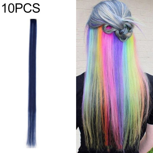 10 PCS Chemical Fiber Wig One-Step Gradient Color Single Card Wig, Stretched Length:24inches(41#) - free shipping - PMC Jewellery - Order now!