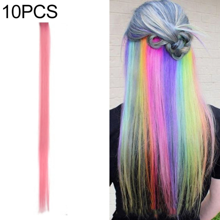 10 PCS Chemical Fiber Wig One-Step Gradient Color Single Card Wig, Stretched Length:24inches(47#) - free shipping - PMC TechLife - Order now!