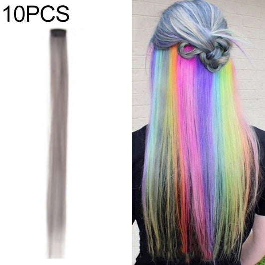10 PCS Chemical Fiber Wig One-Step Gradient Color Single Card Wig, Stretched Length:24inches(48#) - free shipping - PMC Jewellery - Order now!