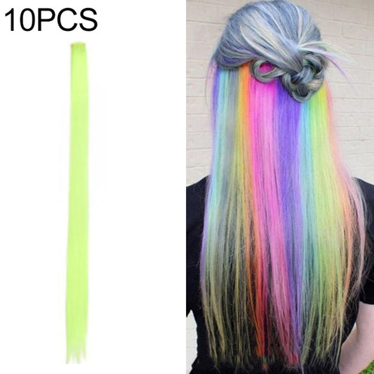 10 PCS Chemical Fiber Wig One-Step Gradient Color Single Card Wig, Stretched Length:24inches(49#) - free shipping - PMC Jewellery - Order now!
