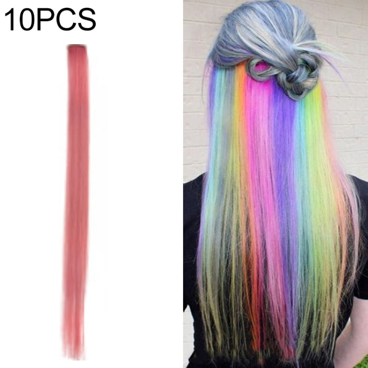 10 PCS Chemical Fiber Wig One-Step Gradient Color Single Card Wig, Stretched Length:24inches(57#) - free shipping - PMC TechLife - Order now!
