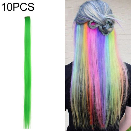 10 PCS Chemical Fiber Wig One-Step Gradient Color Single Card Wig, Stretched Length:24inches(44#) - free shipping - PMC Jewellery - Order now!