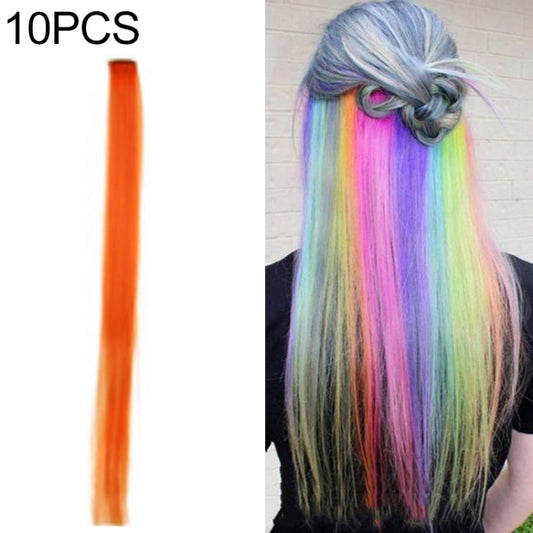 10 PCS Chemical Fiber Wig One-Step Gradient Color Single Card Wig, Stretched Length:24inches(42#) - free shipping - PMC Jewellery - Order now!