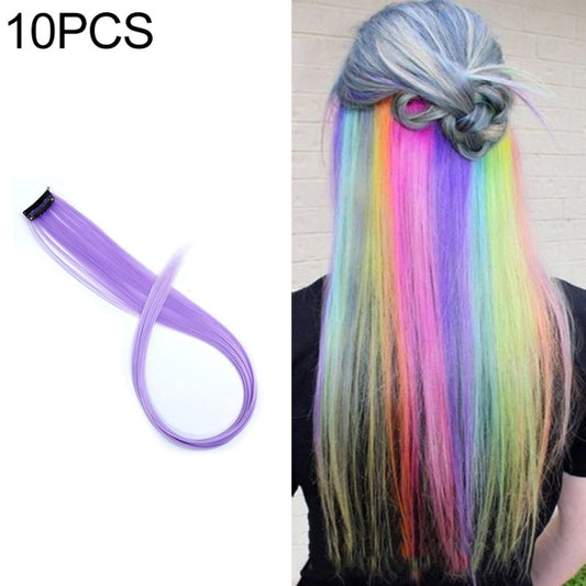 10 PCS Chemical Fiber Wig One-Step Gradient Color Single Card Wig, Stretched Length:24inches(21#) - free shipping - PMC Jewellery - Order now!