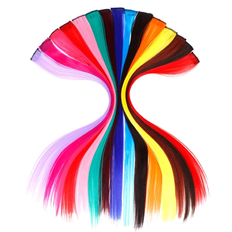 10 PCS Chemical Fiber Wig One-Step Gradient Color Single Card Wig, Stretched Length:24inches(30#) - free shipping - PMC Jewellery - Order now!