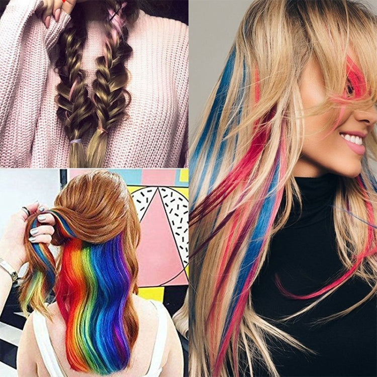 10 PCS Chemical Fiber Wig One-Step Gradient Color Single Card Wig, Stretched Length:24inches(30#) - free shipping - PMC Jewellery - Order now!