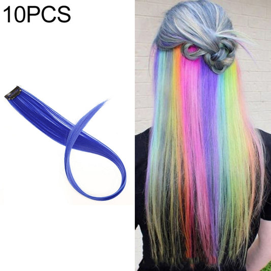 10 PCS Chemical Fiber Wig One-Step Gradient Color Single Card Wig, Stretched Length:24inches(38#) - free shipping - PMC Jewellery - Order now!