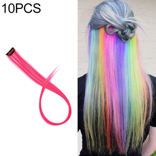 10 PCS Chemical Fiber Wig One-Step Gradient Color Single Card Wig, Stretched Length:24inches(36#) - free shipping - PMC Jewellery - Order now!