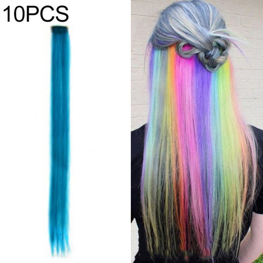 10 PCS Chemical Fiber Wig One-Step Gradient Color Single Card Wig, Stretched Length:24inches(26#) - free shipping - PMC Jewellery - Order now!