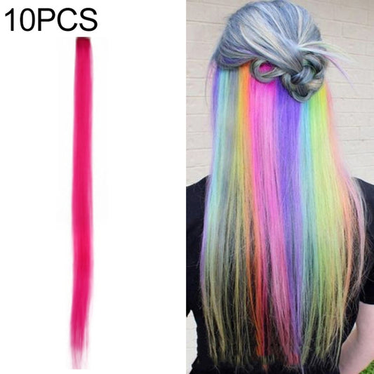 10 PCS Chemical Fiber Wig One-Step Gradient Color Single Card Wig, Stretched Length:24inches(31#) - free shipping - PMC Jewellery - Order now!