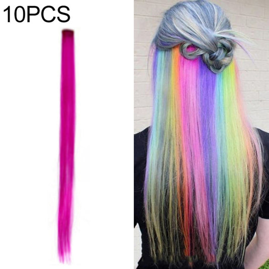 10 PCS Chemical Fiber Wig One-Step Gradient Color Single Card Wig, Stretched Length:24inches(34#) - free shipping - PMC Jewellery - Order now!