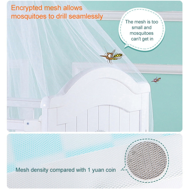 Crib Dome Lightweight Mosquito Net, Size:4.2x1.6 Meters, Style:Flower Side Mosquito Net - Mosquito Nets by PMC TechLife | Online Shopping South Africa | PMC TechLife