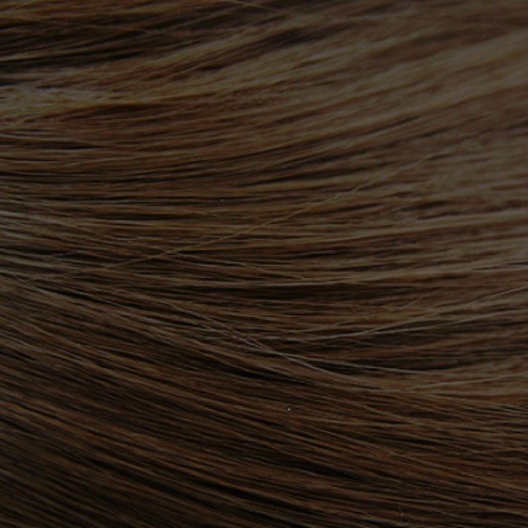 Female Black Long Straight Wig With Air Bangs(Black Brown (Solid Color) 58CM)