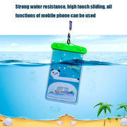 10 PCS Large Outdoor Photo Transparent Water-resistant Cartoon Mobile Phone Bag, Style:Squirrel