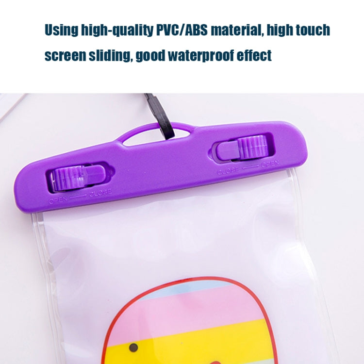 10 PCS Large Outdoor Photo Transparent Water-resistant Cartoon Mobile Phone Bag, Style:Big Elephant
