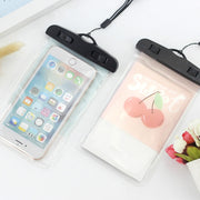 10 PCS Outdoor Diving Swimming Creative Cartoon Touch Screen Transparent PVC Mobile Phone Water-resistant Bag Color Random Delivery