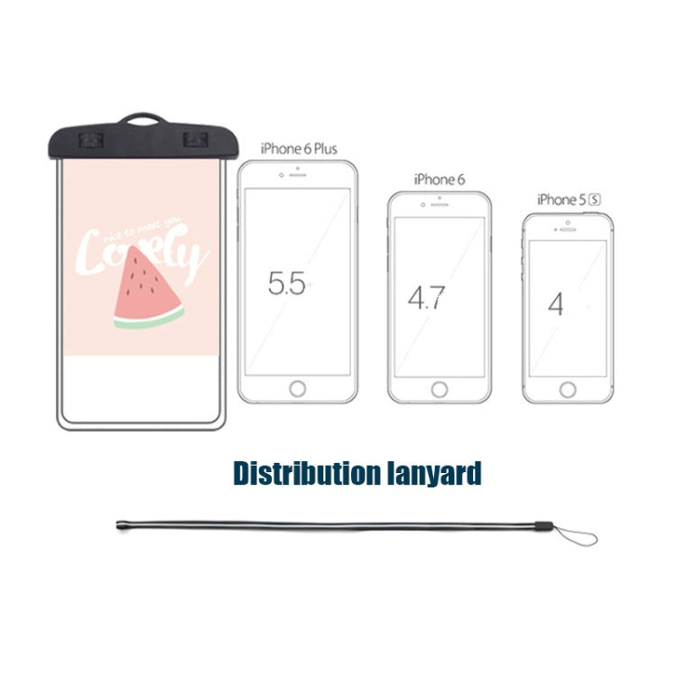 10 PCS Outdoor Diving Swimming Creative Cartoon Touch Screen Transparent PVC Mobile Phone Water-resistant Bag Color Random Delivery